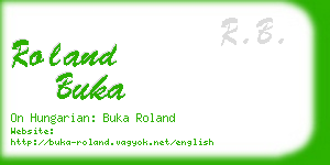 roland buka business card